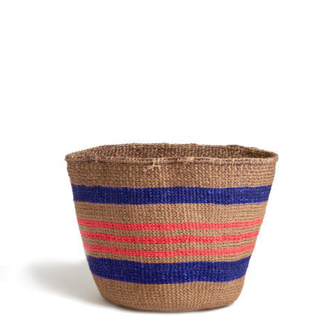 Purple and Orange/Pink Striped Basket